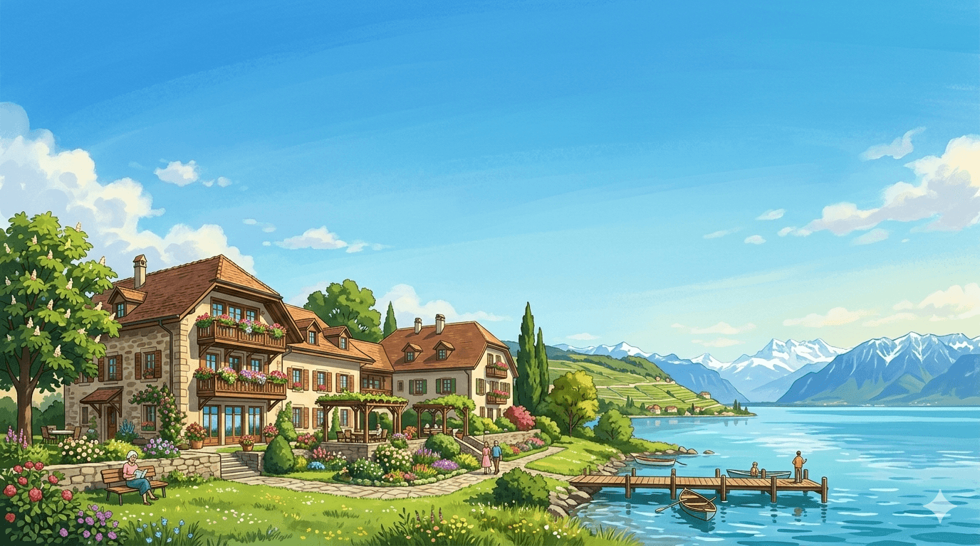 Fondation Caliel - Résidence au bord du lac