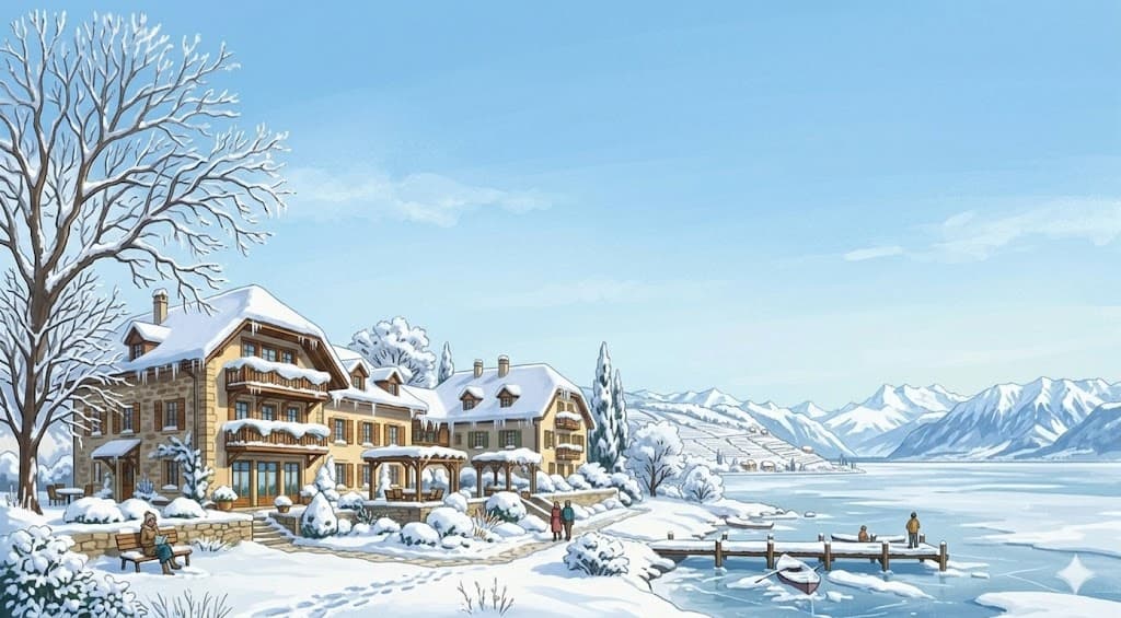 Fondation Caliel - Résidence en hiver